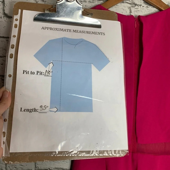 CeCe By  Cynthia Steffe Women’s Hot Pink Mesh Barbiecore Dress Size 2 Feminine - Picture 9 of 12